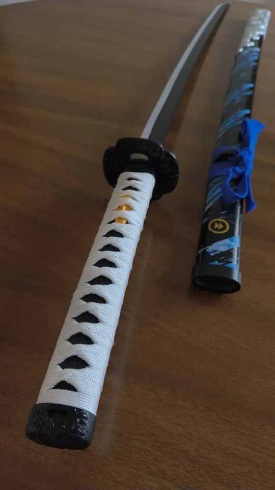 Katana Manga Azul